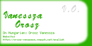 vanessza orosz business card